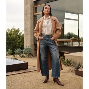 AG Adriano Goldschmied Hattie High Rise Barrel Leg Jeans Wide in Bari Size 32